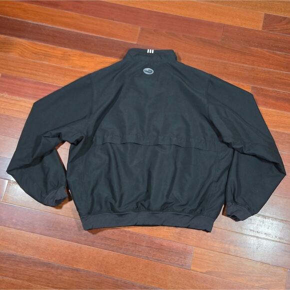 ADIDAS Men’s Vintage 2001 Black & White Pullover Tracksuit Jacket 1/2 Zip sz L - Picture 5 of 10